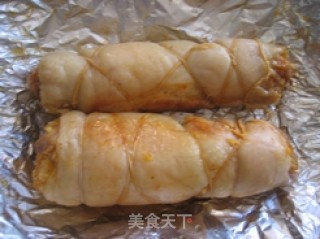 Lucky Fortune and Treasure-money Chicken Roll recipe