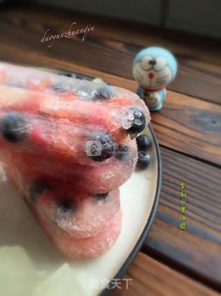 Colorful Fruit Popsicles recipe