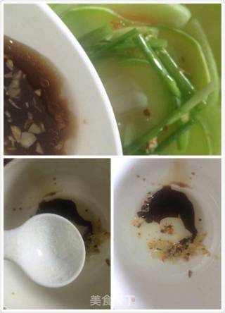 Zucchini Salad with Watermelon Peel recipe