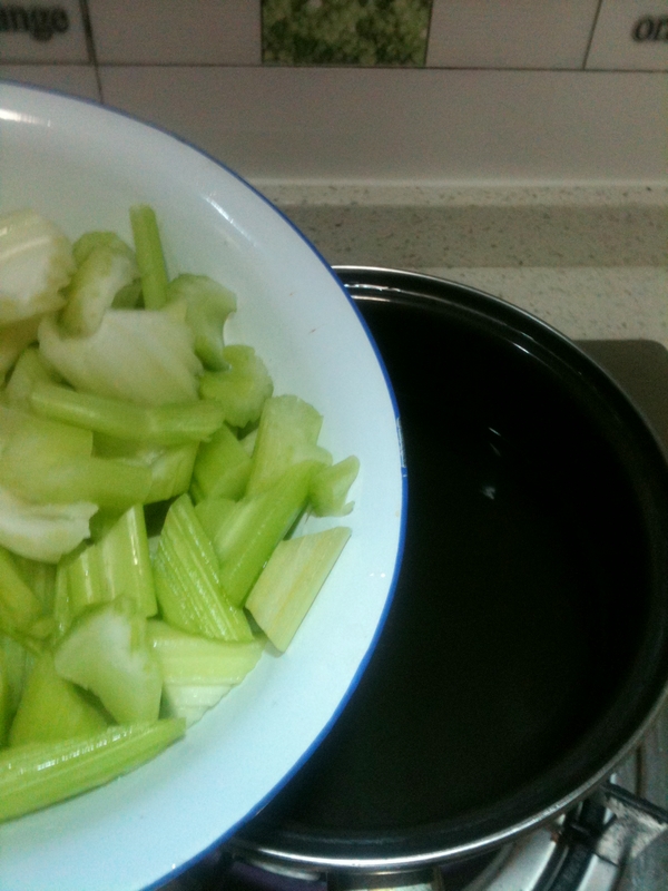 Fish Cakes with Celery recipe