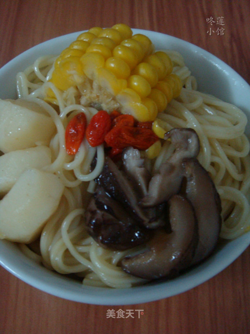 Horseshoe Popcorn Mushroom Noodle recipe