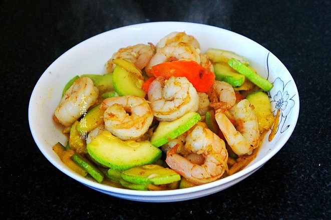 Fried Zucchini with Shrimp recipe