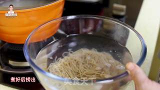 Korean Sober Cold Noodles with Spicy Cabbage recipe
