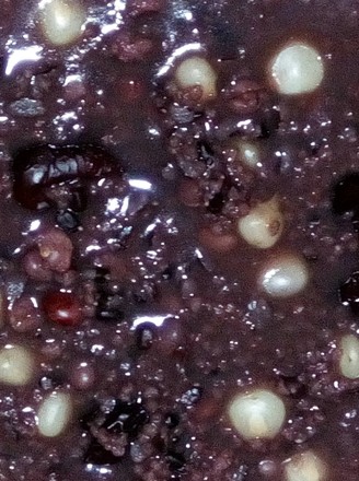 Coix Seed, Gorgon, Red Bean and Black Rice Porridge recipe