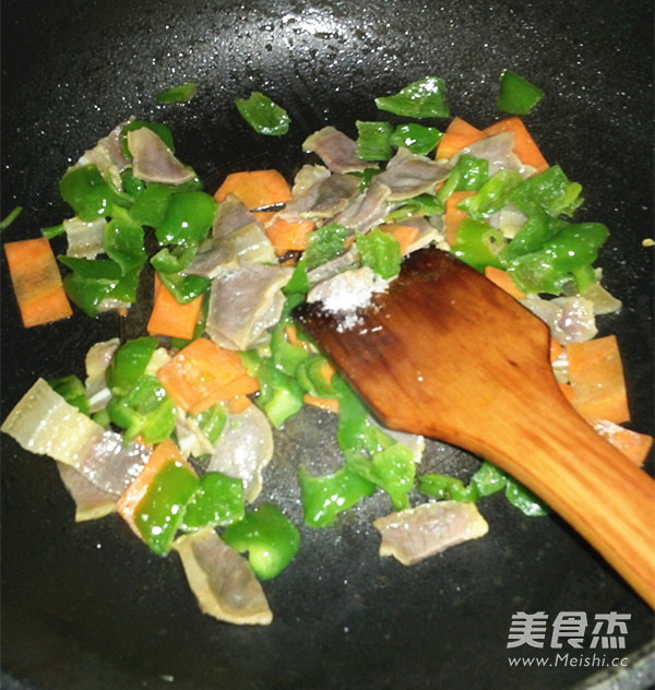 Stir-fried Green Peppers with Bacon recipe