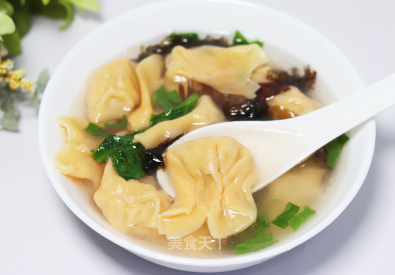 A Must for Cantonese Breakfast! No Kneading! Boss! Let's Have A Bowl of Wonton~ recipe