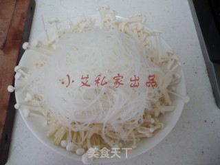 Garlic Vermicelli Enoki Mushroom recipe