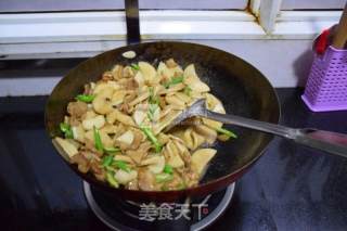 Pleurotus Eryngii Sliced with Sauce recipe