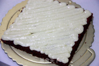 Red Pomegranate Cheese Velvet Cake recipe