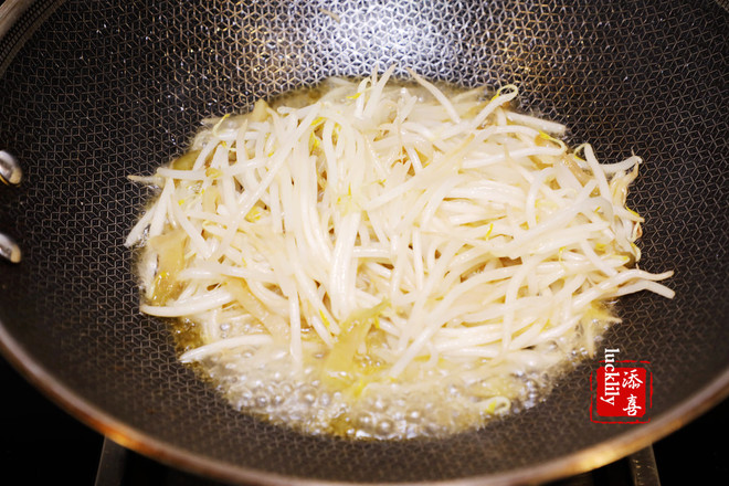 [tianxi’s Kitchen] Fried Mustard and Bean Sprouts recipe