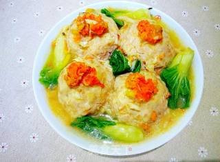 【yangzhou】crab Noodle Lion Head recipe