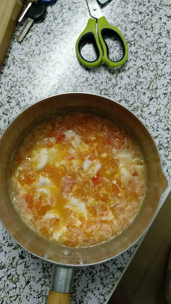 【zhu Ji】kai Shou Vegetable Tomato Egg Soup recipe