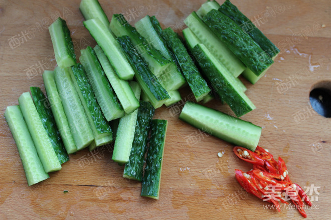 Refreshing Cucumber Strips recipe