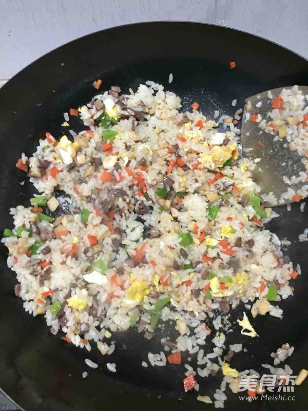 Duck Gizzard Fried Rice recipe