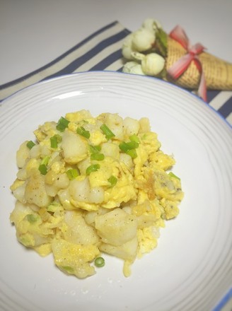 Scrambled Eggs with Pangasius recipe