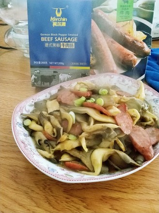 Bawang Supermarket丨fried Fresh Mushrooms with Sausage