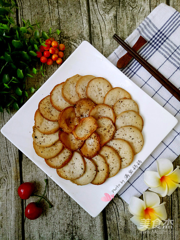 Fried Pleurotus Eryngii with Salt and Pepper recipe