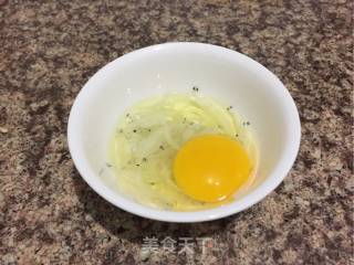 "egg Delicacy" Fried King Pleurotus with Whitebait and Egg recipe