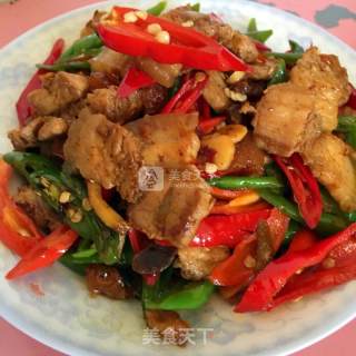 Hot Pepper Twice Cooked Pork recipe