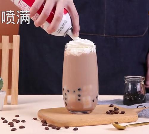 Cocoa Milk Tea with Snow Top recipe