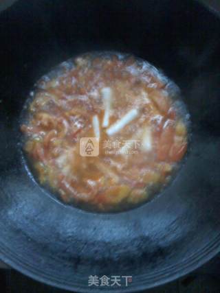 Sweet and Sour Q Bomb~ Rice Cake Strips with Tomato Sauce recipe