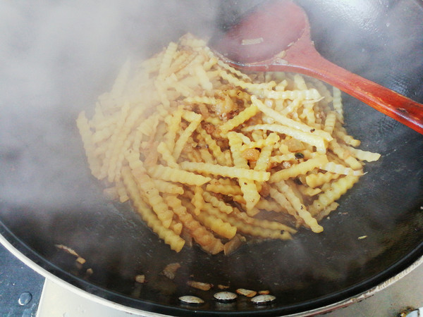 Minced Pork with Cumin and Spike Potatoes recipe