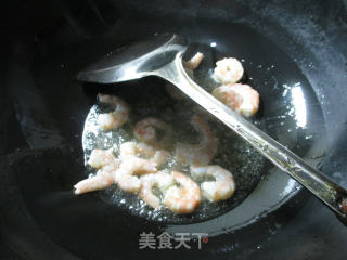 Stir-fried Rice Cake with Shrimp and Green Vegetables recipe