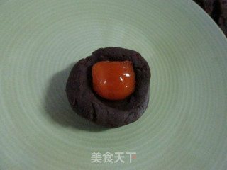 Red Bean Paste with Egg Yolk recipe