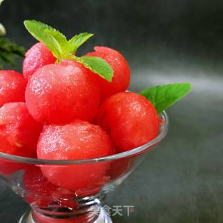 Yogurt Watermelon Balls recipe