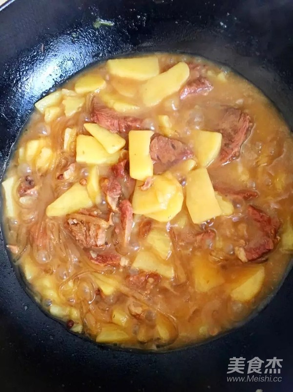 Potato Beef Stew Vermicelli recipe