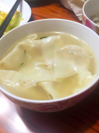 Wonton Soup with Fresh Meat and Shrimp recipe