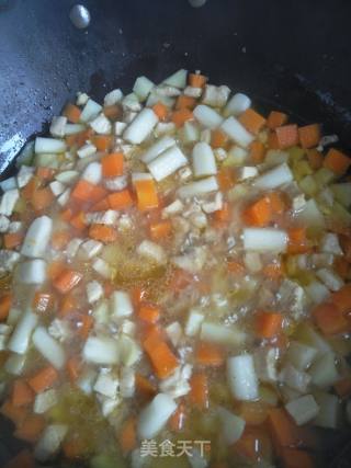 Curry Chicken Rice Cake Rice recipe