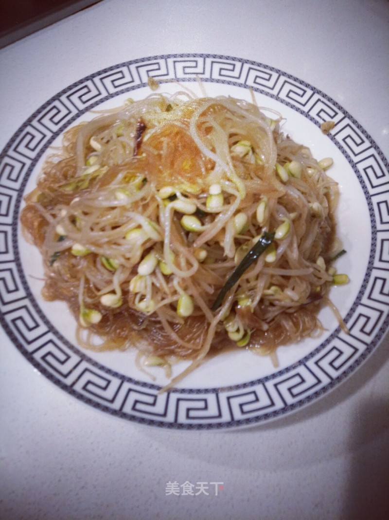 Stir-fried Vermicelli with Soybean Sprouts recipe