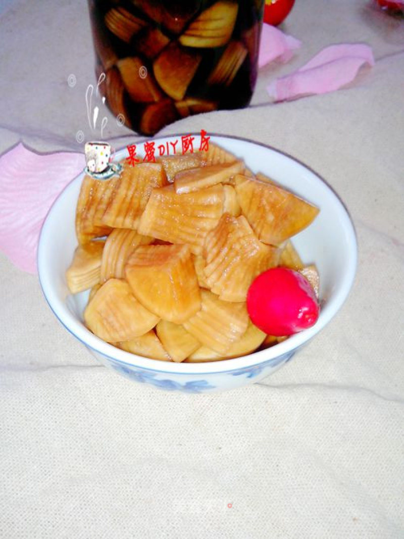 Sweet and Sour Radish Cubes recipe