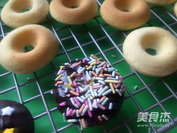 Colorful Chocolate Mini Donuts recipe