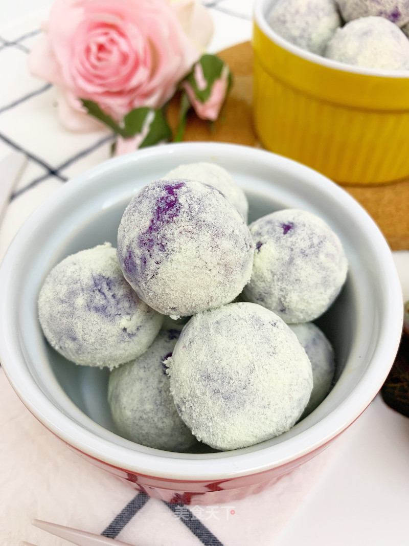 Banana Purple Sweet Potato Balls recipe