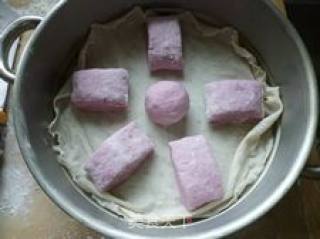 Natural Colored Purple Sweet Potato Steamed Buns recipe
