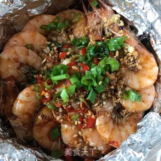 [shandong] Grilled Shrimp with Garlic Vermicelli recipe