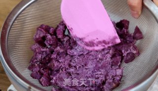 Reduced Fat Snacks, Sweet and Soft Purple Sweet Potato Sesame Cake recipe