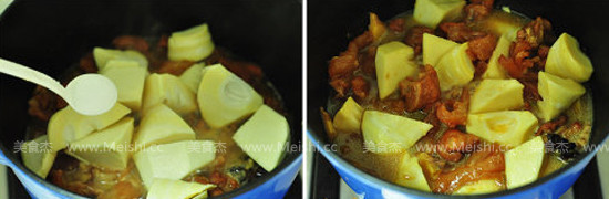 Braised Bamboo Shoots Tendons recipe