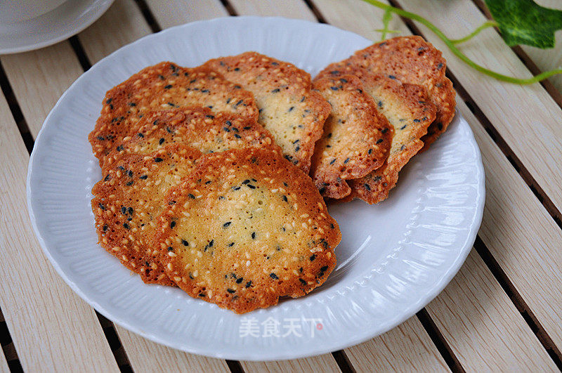 #aca烤明星大赛# Two-color Sesame Crisp recipe