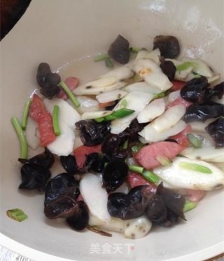 Fried Fungus with Yam recipe
