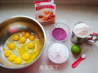 Purple Sweet Potato Sesame Fingercakes recipe
