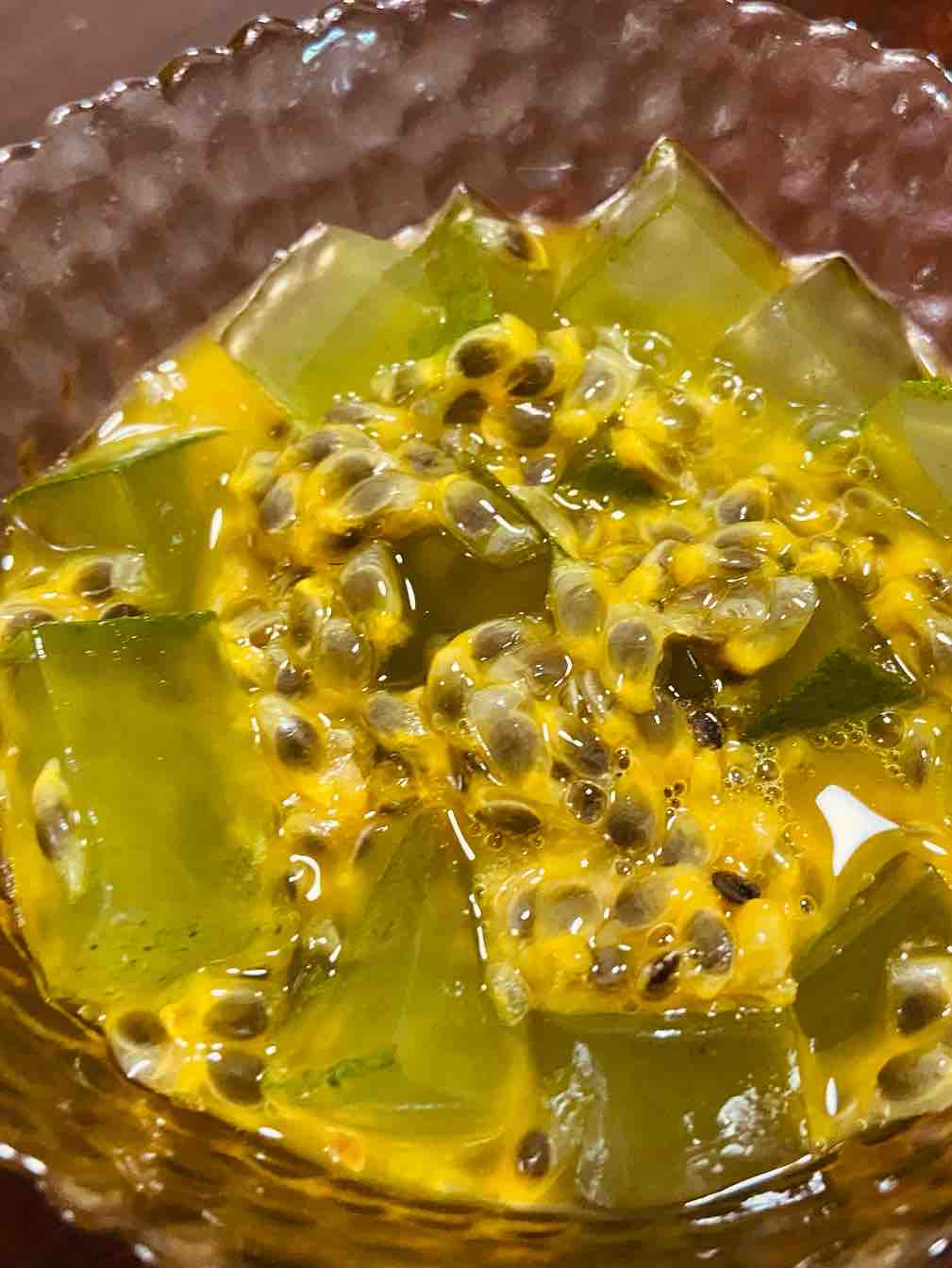 Passion Fruit and Cucumber Jelly recipe