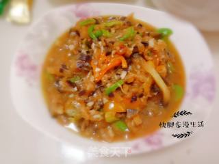 Stir-fried Eggplant with Double Peppers recipe