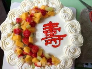 Fruit Birthday Cake recipe