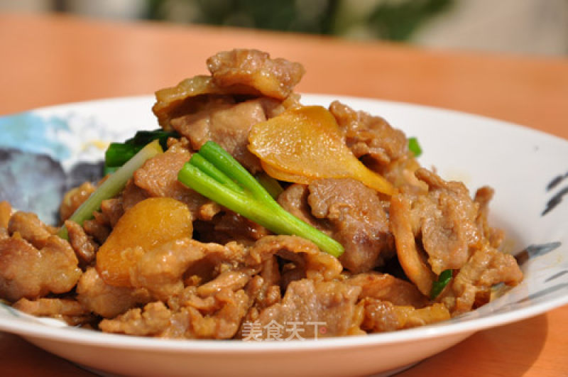 Boiled Pork Neck with Ginger and Spring Onion recipe