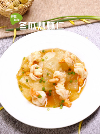 Fried Shrimp with Winter Melon recipe