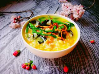 Spring Wild Vegetables: Rice and Vegetable Porridge recipe