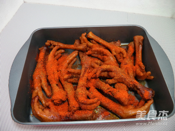 Spicy Grilled Chicken Feet recipe